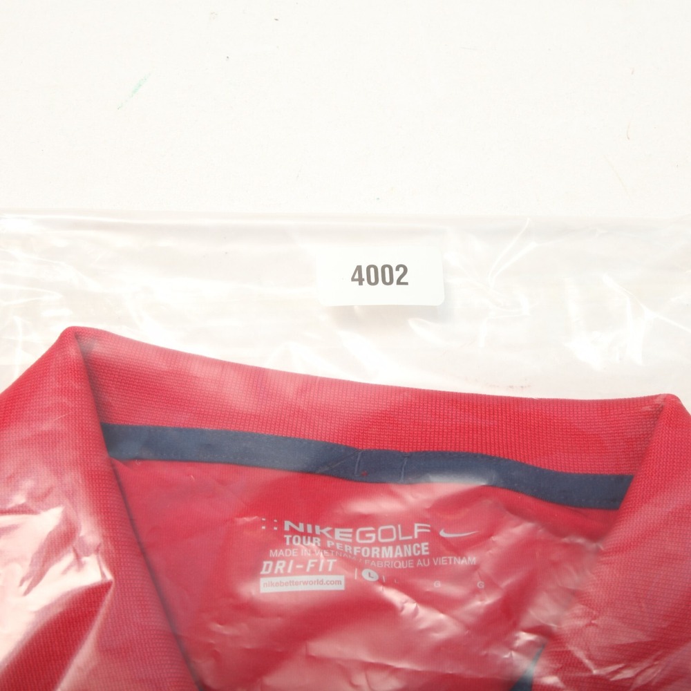 Nike Golf Polo Shirt Mens Large Red Dri-FIT Tour Performance 749976-687 - Picture 10 of 10